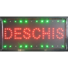 Reclama LED - DESCHIS - de interior, 48 x 25cm