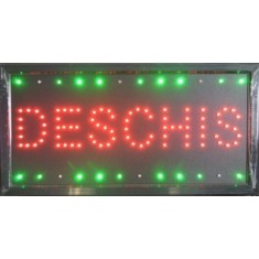 Reclama LED - DESCHIS - de interior, 48 x 25 cm