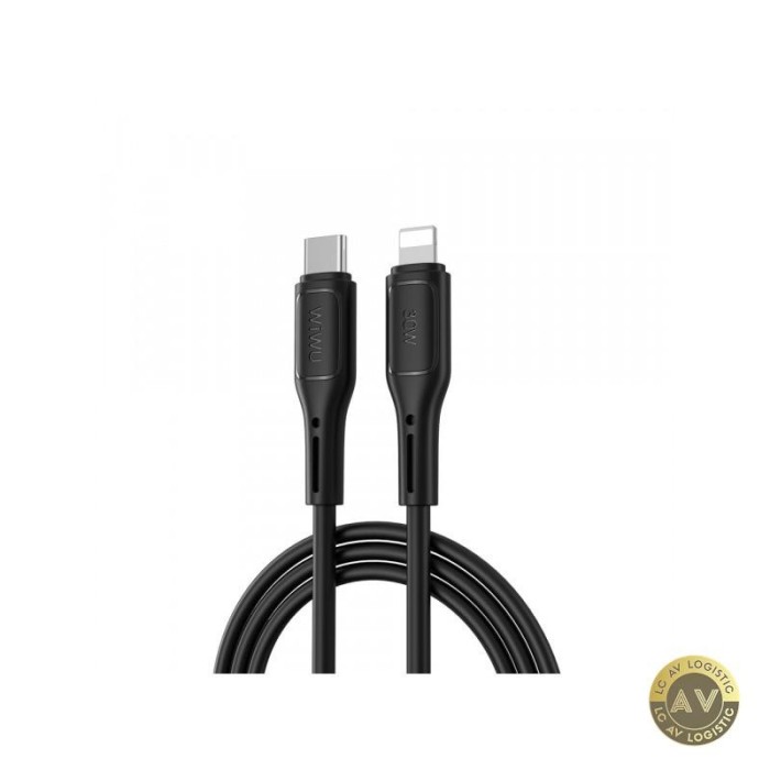 Cablu Date si Incarcare USB-C - Lightning WiWu Wi-C043E Starlink 30W 1m Negru