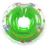 Colac de gat pentru bebelusi cu zornaitoare - Verde, 6-36 luni | Baby Swimmer, BABYSWIMMER