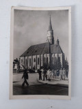 Vedere veche Cluj Biserica Sft. Mihai, tip fotografie, circulata in iulie 1949