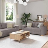 Cumpara ieftin Set de canapea cu pernă cu pernă 3 pcs Gri taupe țesătură