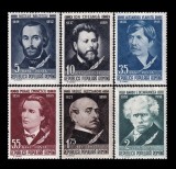 1958 - Scriitori romani, serie neuzata