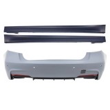 Bara spate praguri M-Technik BMW Seria 3 F30 F31 polipropilena PP suport PDC difuzor stanga