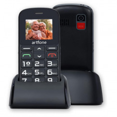 Telefon mobil pentru seniori Artfone CS182, cu butoane mari, dual SIM 2G, 1400mAh - RESIGILAT