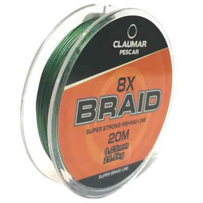 Fir Textil Claumar Pescar 8X Super Braid Strong 20M 9.0Kg 0.10MM foto