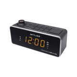 Radio cu ceas cu proiectie Muse M-188 P, Dual Alarm, LED, AUX, Negru