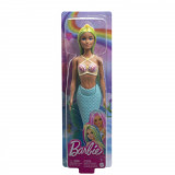 Cumpara ieftin Barbie Dreamtropia Papusa Sirena Cu Corest Galben Si Coada Portocalie, Mattel