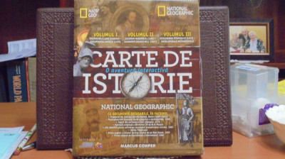 NATIONAL GEOGRAFIC - CARTE DE ISTORIE - 3 VOL. CARTONATE CU DOCUMENTE DETASABILE foto