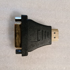 Adaptor PC DVI la HDMI to DVI Audio Adapter Bi-Directional - poze reale