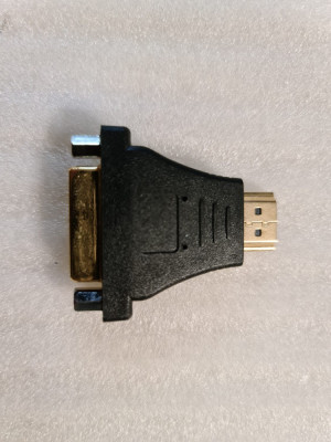 Adaptor PC DVI la HDMI to DVI Audio Adapter Bi-Directional - poze reale foto