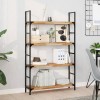 VidaXL Rafturi suspendate 4 buc. 80x20x4 cm lemn masiv acacia netratat