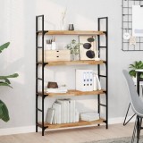 VidaXL Rafturi suspendate 2 buc. 100x20x4cm lemn masiv acacia netratat
