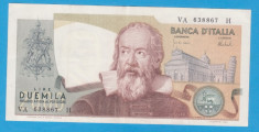 (1) BANCNOTA ITALIA - 2000 LIRE 1973, PORTRET GALILEO, STARE BUNA foto