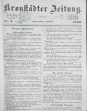 KRONSTADER ZEITUNG 1852