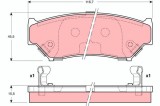 TRW GDB3182 set placute frana,frana disc