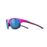 Ochelari de soare sport Julbo Split Spectron 3, roz/negru, ventilati, ciclism/trail running, rama customfit, compatibili casca