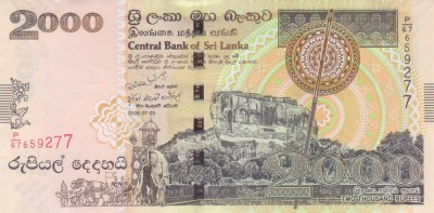 Bancnota Sri Lanka 2.000 Rupii 2006 - P121b UNC foto