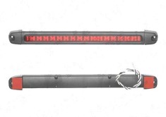 Lampa stop frana BestAutoVest suplimentara 12V 333x30x32mm cu leduri rosii, fixare cu banda adeziva , 1 buc.