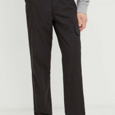 Levi's pantaloni de bumbac PATCH POCKET CARGO culoarea negru, cu fason cargo