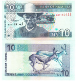 Namibia 10 Dolari 2001 P-4c UNC