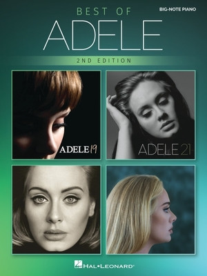 Best of Adele for Big-Note Piano - 2nd Edition: Easy Songbook with Lyrics foto