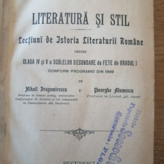 Literatura si stil - M.Dragomirescu, Gh.Adamescu, 1902-1903