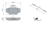Placute Frana Disc Bosch 0986467720 Compatibil Alpine Dacia Iran Khodro Lada Peugeot Renault