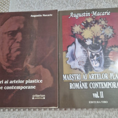 Maestrii ai artelor plastice romane contemporane 2 volume Augustin Macarie