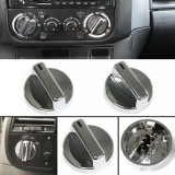 Comutator rotativ pentru ventilatie si &icirc;ncalzire cromat, 2 bucati, potrivit pentru BMW Seria 3 E36 Performance AutoTuning