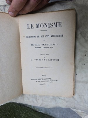 LE MONISME - Ernest Haeckel foto