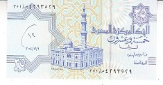B11 18 - Bancnota foarte veche - Egipt - 25 piastri - 2004