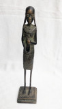 Cumpara ieftin Impresionanta sculptura in bonz - arta africana - patina deosebita, Bronz, Europa