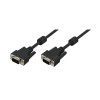 CABLU video LOGILINK, VGA (T) la VGA (T), 3m, dublu ecranat, negru, &quot;CV0002&quot; (timbru verde 0.8 lei)