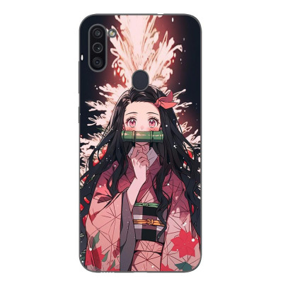 Husa compatibila cu Samsung Galaxy A11 Silicon Gel Tpu Model Demon Slayer Nezuko foto