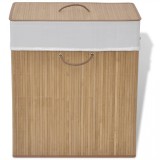 Cumpara ieftin Coș de rufe din Bambus Dreptunghiular, Natural, vidaXL