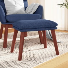 vidaXL Taburet, albastru, 45x29,5x35 cm, material textil foto