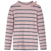 Tricou pentru copii cu m&acirc;neci lungi, roz deschis, 104, vidaXL
