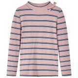 Tricou pentru copii cu m&acirc;neci lungi, roz deschis, 104, vidaXL