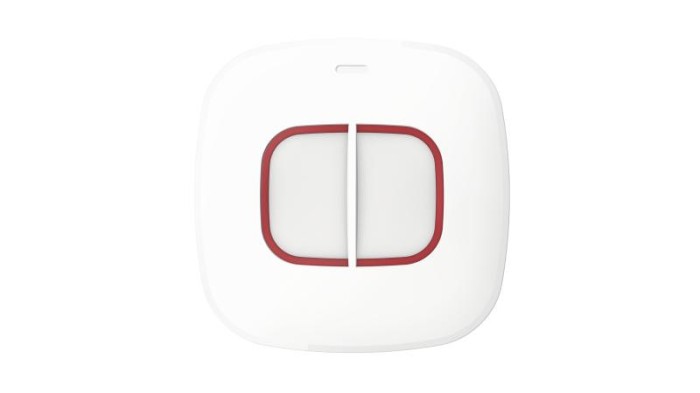 Buton de panica wireless Hikvision DS-PDEB2-EG2-WE(B), 2 butoane, ,frecventa de