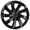 Set 4 Capace Roti 17 inchi (R17), Stig Negru Lucios, Compatibil cu Subaru, Autohelix MSA