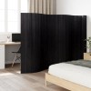 VidaXL Paravan de cameră, negru, 165x800 cm, bambus