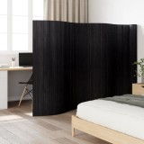 VidaXL Paravan de cameră, negru, 165x800 cm, bambus