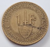 Monaco, 1 Franc 1924, Louis II, Europa
