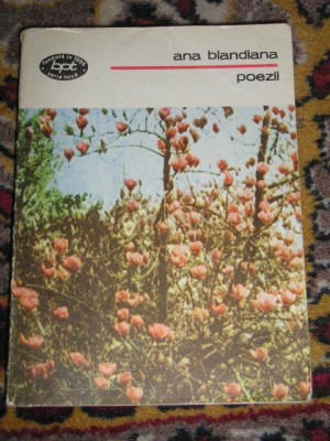 myh 42f - BPT 1324 - POEZII - ANA BLANDIANA - ED 1989 foto