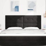 vidaXL Tăblie cap cu headboard Negru 180 cm Piele artificială 3337856