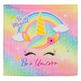 Prosop Bumbac, Model Unicorn, Multicolor, 30x30cm, Oem