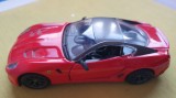 Cumpara ieftin Masinuta Ferrari 599 GTO, Burago, metal si plastic, 14x6 cm, rosu