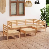 vidaXL Set mobilier de grădină, 6 piese, lemn masiv de pin 3082722