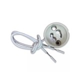 Soclu ceramic GU10, cu fir 15cm, V-Tac, SKU-3423